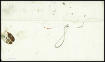 MP "Deb 22 Bourganeuf" (L1, ind 17) + "Franc" manuscrit (L3 - ind 20) (1779). TB