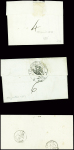 9 lettres de Boussac dont 2 MP "P 22 P Boussac" (1813 - ind 15 chaque). TB