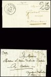 9 lettres de Boussac dont 2 MP "P 22 P Boussac" (1813 - ind 15 chaque). TB
