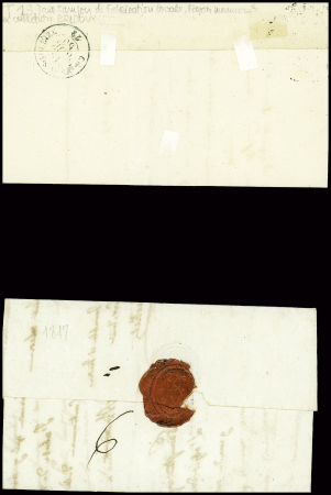 9 lettres de Boussac dont 2 MP "P 22 P Boussac" (1813 - ind 15 chaque). TB