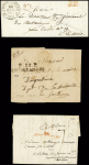 12 lettres de Chenerailles dont "P 22 P Chenerailes" (51x11mm - 1826 - ind 15). TB