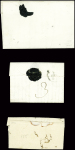 14 lettres de Felletin dont MP "Feuilletin" (L2 - 1776 - ind 14) et "P 22 P Felletin" (32x9mm - 1829 - ind 14)