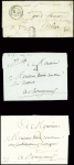 14 lettres de Felletin dont MP "Feuilletin" (L2 - 1776 - ind 14) et "P 22 P Felletin" (32x9mm - 1829 - ind 14)