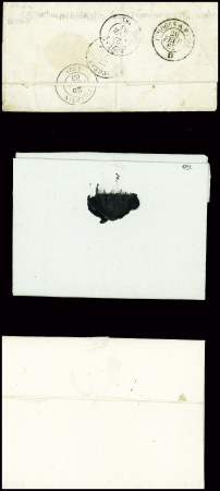 14 lettres de Felletin dont MP "Feuilletin" (L2 - 1776 - ind 14) et "P 22 P Felletin" (32x9mm - 1829 - ind 14)