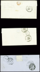 14 lettres de Felletin dont MP "Feuilletin" (L2 - 1776 - ind 14) et "P 22 P Felletin" (32x9mm - 1829 - ind 14)