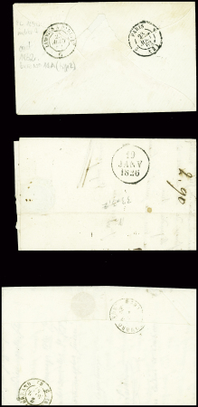 14 lettres de Felletin dont MP "Feuilletin" (L2 - 1776 - ind 14) et "P 22 P Felletin" (32x9mm - 1829 - ind 14)