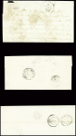 10 lettres de Gouzon dont 2 MP rouges "22 Gouzon" (22x7 et 26x7 - ind 17 et ind 15). TB