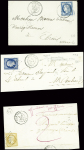 10 lettres de Gouzon dont 2 MP rouges "22 Gouzon" (22x7 et 26x7 - ind 17 et ind 15). TB
