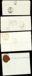 10 lettres de Gouzon dont 2 MP rouges "22 Gouzon" (22x7 et 26x7 - ind 17 et ind 15). TB