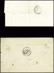 9 lettres de Grand-Bourg dont 3 cursives "22 Grand Bourg". TB