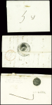 32 lettres de Guéret dont 2 marques manuscrites "Guéret" + paraphe manuscrit de franchise (L1 + L2). TB lot