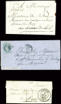 32 lettres de Guéret dont 2 marques manuscrites "Guéret" + paraphe manuscrit de franchise (L1 + L2). TB lot