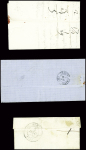32 lettres de Guéret dont 2 marques manuscrites "Guéret" + paraphe manuscrit de franchise (L1 + L2). TB lot