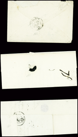 32 lettres de Guéret dont 2 marques manuscrites "Guéret" + paraphe manuscrit de franchise (L1 + L2). TB lot