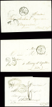 32 lettres de Guéret dont 2 marques manuscrites "Guéret" + paraphe manuscrit de franchise (L1 + L2). TB lot