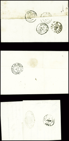32 lettres de Guéret dont 2 marques manuscrites "Guéret" + paraphe manuscrit de franchise (L1 + L2). TB lot