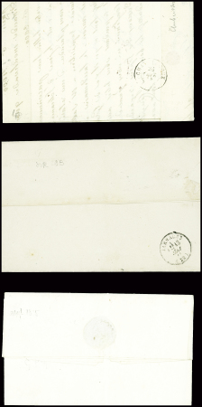 32 lettres de Guéret dont 2 marques manuscrites "Guéret" + paraphe manuscrit de franchise (L1 + L2). TB lot