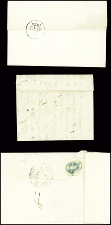 32 lettres de Guéret dont 2 marques manuscrites "Guéret" + paraphe manuscrit de franchise (L1 + L2). TB lot