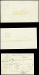 0 plis de Lavaveix-les-Mines (1869 - 1945) dont n°28 obl T24 "Lavaveix les Mines (22)" (1869) et n°75, 3 pièces obl conv station "Lavaveix les Mines"