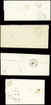 27 lettres de La Souterraine dont MP "La Souterraine" (1773) et MP rouge "P 22 P La Souterraine" (48x7mm - An 8 - ind 16) et noire (48x7mm - 1811)