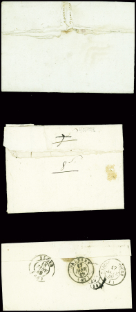 27 lettres de La Souterraine dont MP "La Souterraine" (1773) et MP rouge "P 22 P La Souterraine" (48x7mm - An 8 - ind 16) et noire (48x7mm - 1811)