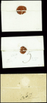 27 lettres de La Souterraine dont MP "La Souterraine" (1773) et MP rouge "P 22 P La Souterraine" (48x7mm - An 8 - ind 16) et noire (48x7mm - 1811)