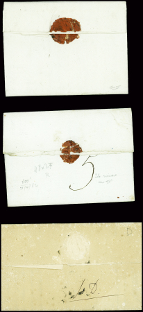 27 lettres de La Souterraine dont MP "La Souterraine" (1773) et MP rouge "P 22 P La Souterraine" (48x7mm - An 8 - ind 16) et noire (48x7mm - 1811)