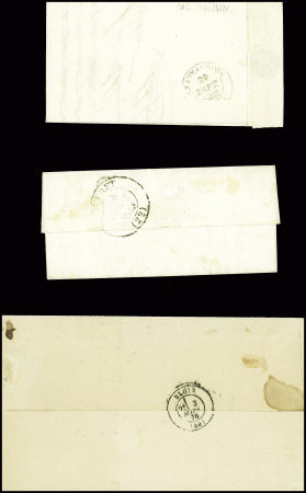 27 lettres de La Souterraine dont MP "La Souterraine" (1773) et MP rouge "P 22 P La Souterraine" (48x7mm - An 8 - ind 16) et noire (48x7mm - 1811)