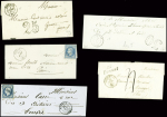 Restant de collection de la Creuse : 81 lettres : Ajain (1), Auzances (5), Bellegarde (4), Bonnat (5), Chatelux Malvaleix (9), La Courtine (2), Crocq (4)