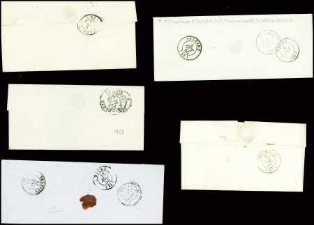 Restant de collection de la Creuse : 81 lettres : Ajain (1), Auzances (5), Bellegarde (4), Bonnat (5), Chatelux Malvaleix (9), La Courtine (2), Crocq (4)