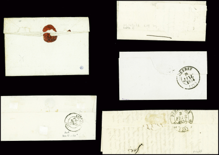 Restant de collection de la Creuse : 81 lettres : Ajain (1), Auzances (5), Bellegarde (4), Bonnat (5), Chatelux Malvaleix (9), La Courtine (2), Crocq (4)
