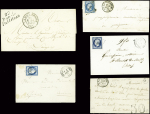 Restant de collection de la Creuse : 81 lettres : Ajain (1), Auzances (5), Bellegarde (4), Bonnat (5), Chatelux Malvaleix (9), La Courtine (2), Crocq (4)