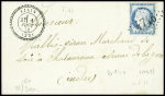 Restant de collection de la Creuse : 81 lettres : Ajain (1), Auzances (5), Bellegarde (4), Bonnat (5), Chatelux Malvaleix (9), La Courtine (2), Crocq (4)