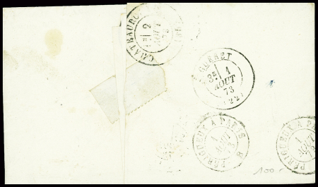 Restant de collection de la Creuse : 81 lettres : Ajain (1), Auzances (5), Bellegarde (4), Bonnat (5), Chatelux Malvaleix (9), La Courtine (2), Crocq (4)