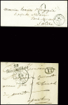 Restant de collection de la Creuse : 81 lettres : Ajain (1), Auzances (5), Bellegarde (4), Bonnat (5), Chatelux Malvaleix (9), La Courtine (2), Crocq (4)