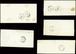 Restant de collection de la Creuse : 81 lettres : Ajain (1), Auzances (5), Bellegarde (4), Bonnat (5), Chatelux Malvaleix (9), La Courtine (2), Crocq (4)