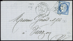 Restant de collection de la Creuse : 81 lettres : Ajain (1), Auzances (5), Bellegarde (4), Bonnat (5), Chatelux Malvaleix (9), La Courtine (2), Crocq (4)