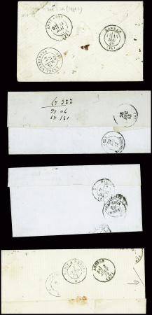 Restant de collection de la Creuse : 81 lettres : Ajain (1), Auzances (5), Bellegarde (4), Bonnat (5), Chatelux Malvaleix (9), La Courtine (2), Crocq (4)