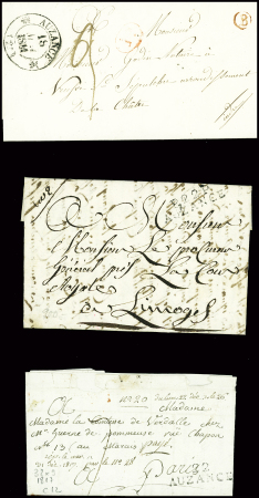 Restant de collection de la Creuse : 81 lettres : Ajain (1), Auzances (5), Bellegarde (4), Bonnat (5), Chatelux Malvaleix (9), La Courtine (2), Crocq (4)