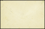 Levant n°4 obl CAD "Constantinople - Galata Turquie" (1896) en mixte sur entier 5c sage vert de France. TB