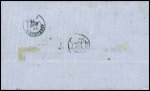 N°56 obl GC 5129 + T22 "Port Saïd Egypte" (1876) sur lettre, ind 21, signé Calves. TB