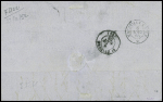 N°24, 80c rose, obl GC 5104 + T15 "Shang-Haï Bau Français" (1868) sur lettre pour Saint Etienne, ind 20. TB