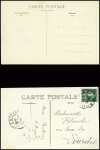 3 CP avec illustrations bleutées de Nancy aviation obl 1910, et 1CP neuve (avion Farman) avec petit cachet violet "aviation militaire Villers Nancy 1914"