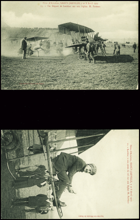 13 cartes postales neuves "Fêtes d'aviation Nancy Jarville 7 et 8 avril 1912". TB