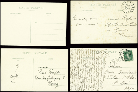28 cartes postales du Circuit de l'Est dont beaucoup avec légende "Circuit de l'Est Nancy-Jarville 9, 10 aout et 11 aout 1910". TB