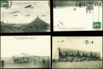 28 cartes postales du Circuit de l'Est dont beaucoup avec légende "Circuit de l'Est Nancy-Jarville 9, 10 aout et 11 aout 1910". TB