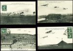 28 cartes postales du Circuit de l'Est dont beaucoup avec légende "Circuit de l'Est Nancy-Jarville 9, 10 aout et 11 aout 1910". TB