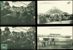 28 cartes postales du Circuit de l'Est dont beaucoup avec légende "Circuit de l'Est Nancy-Jarville 9, 10 aout et 11 aout 1910". TB