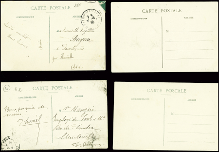 28 cartes postales du Circuit de l'Est dont beaucoup avec légende "Circuit de l'Est Nancy-Jarville 9, 10 aout et 11 aout 1910". TB