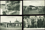 28 cartes postales du Circuit de l'Est dont beaucoup avec légende "Circuit de l'Est Nancy-Jarville 9, 10 aout et 11 aout 1910". TB